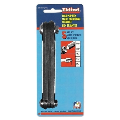 #51 3/16-3/8 SIZE FOLD-UP HEX KEY SET